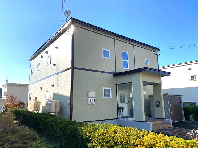 北見市 H様邸 屋根塗装・外壁塗装・外壁一部張替・コーキング(イクシード)工事